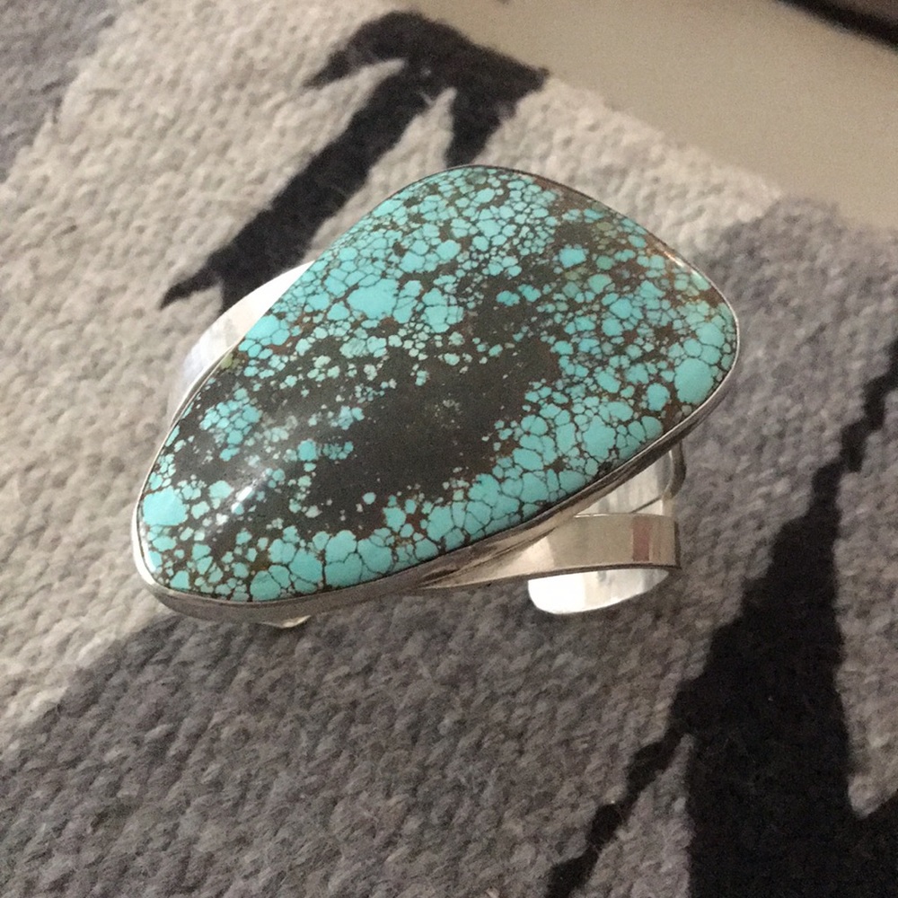 ❤️ Turquoise and sterling silver braclet